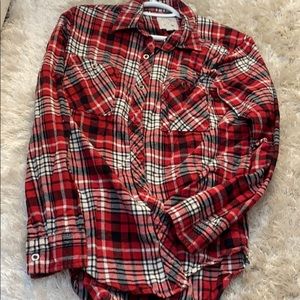 Red button up flannel